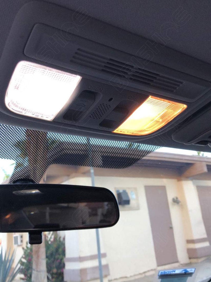 BRISHINE مجموعة أضواء LED داخلية بيضاء BRISHINE لسيارة هوندا سيفيك سيدان/كوبيه من 2001-2011، لمبات LED داخلية فائقة السطوع 6000K + أضواء لوحة الترخيص وأداة التركيب - Image 3
